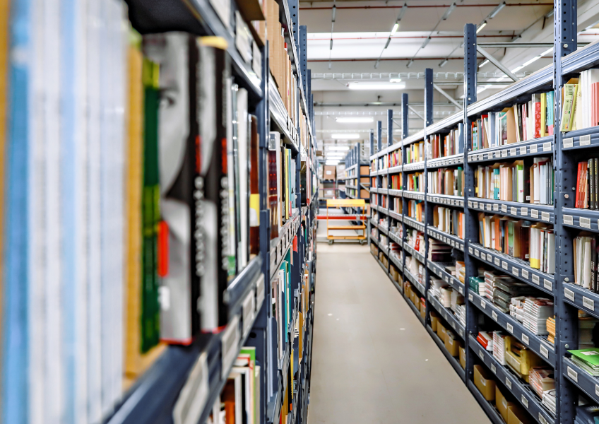 Magatzem de llibres d’un distribuïdor